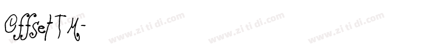 Offset TM字体转换